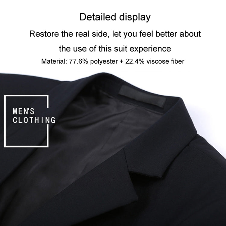 3pcs /Set Men Formal Business Suit Blazers Wedding Dress Groom Group Suits, Size: M