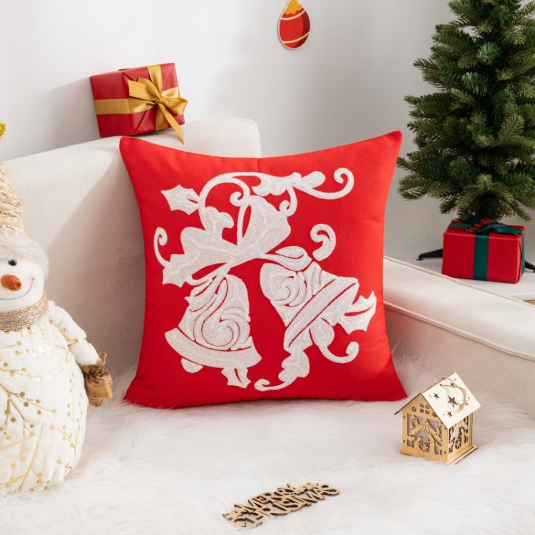 45x45cm Christmas Decoration Pillowcase Cartoon Printing Embroidery Pillow Cushion, Pillow Core Not Included, Style: Type 11