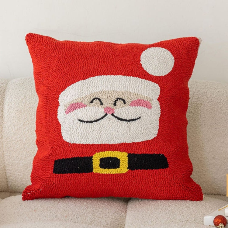 45x45cm Christmas Pillowcase Holiday Home Decoration Pillow Cover, Pillow Core Not Included, Style: Santa Claus