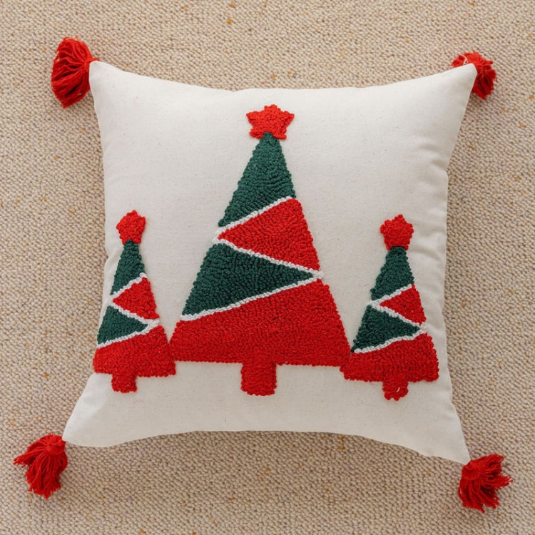 45x45cm Christmas Pillowcase Holiday Home Decoration Pillow Cover, Pillow Core Not Included, Style: Christmas Tree