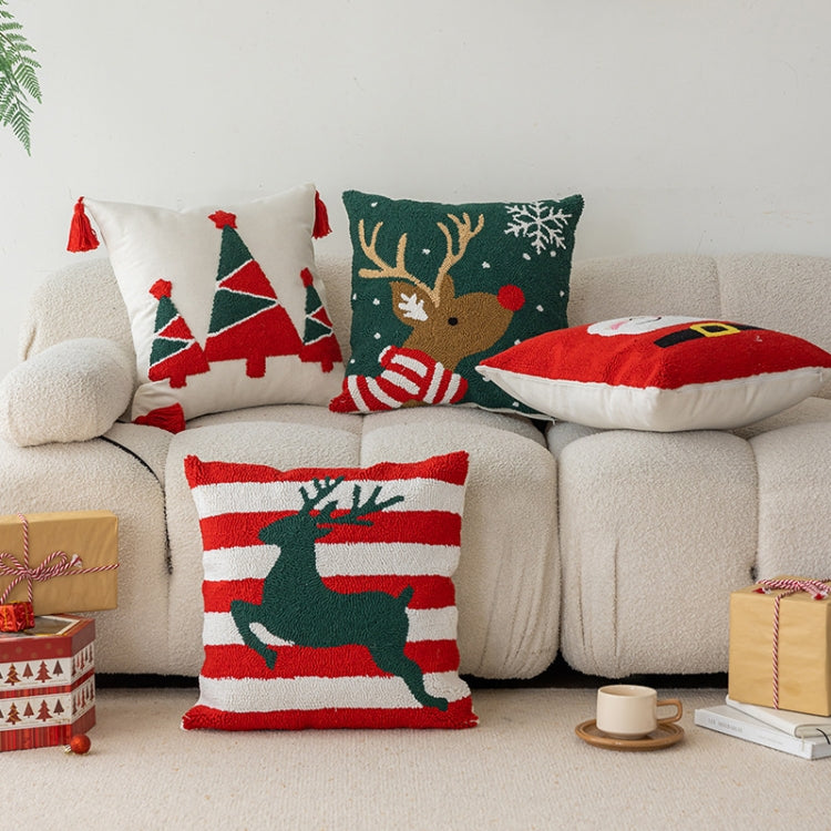 45x45cm Christmas Pillowcase Holiday Home Decoration Pillow Cover, Pillow Core Not Included, Style: Christmas Tree