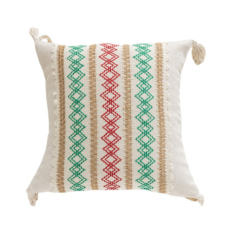 45x45cm Christmas Jacquard Sofa Pillowcase Simple Recliner Pillow Cover, Pillow Core Not Included, Style: Christmas Diamond Wave