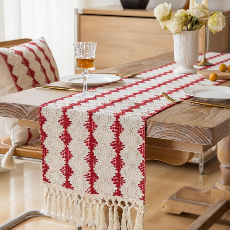 33x122cm Christmas Towel Embroidery Table Flag Simple Tablecloths