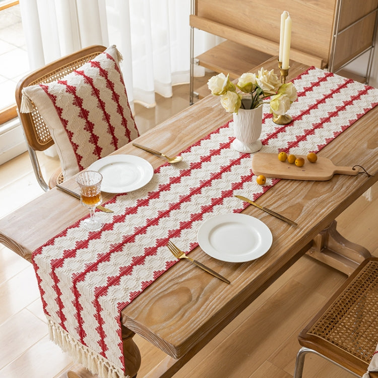 33x183cm Christmas Towel Embroidery Table Flag Simple Tablecloths