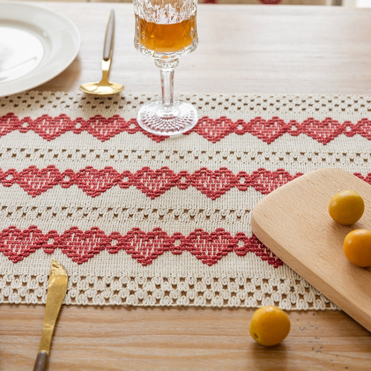 33x153cm Christmas Towel Embroidery Table Flag Simple Tablecloths