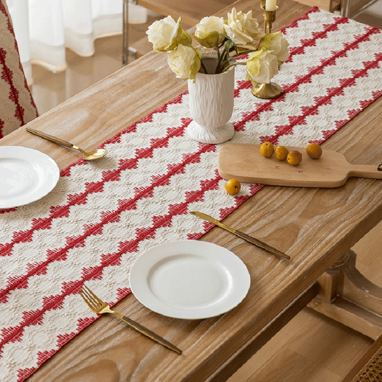 33x122cm Christmas Towel Embroidery Table Flag Simple Tablecloths