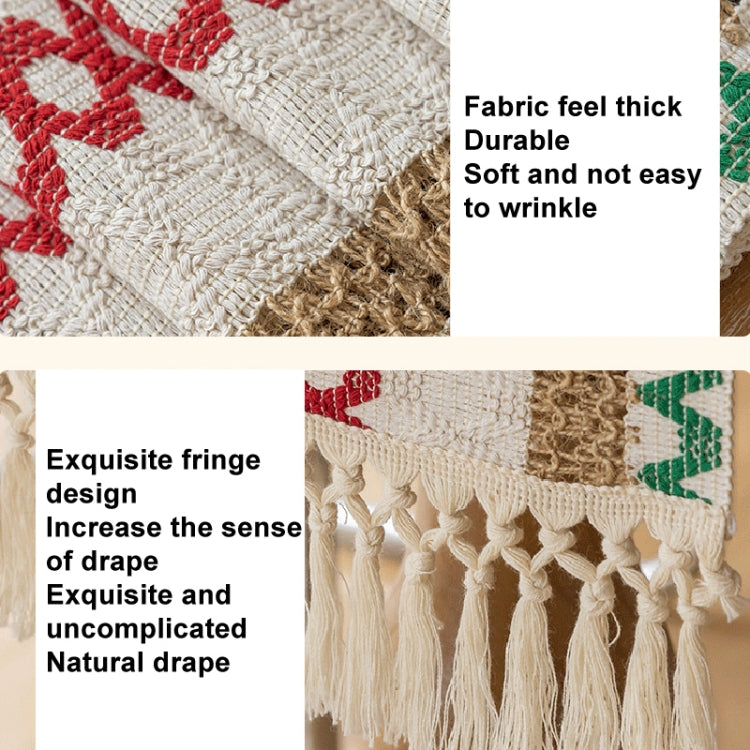 33x122cm Christmas Towel Embroidery Table Flag Simple Tablecloths