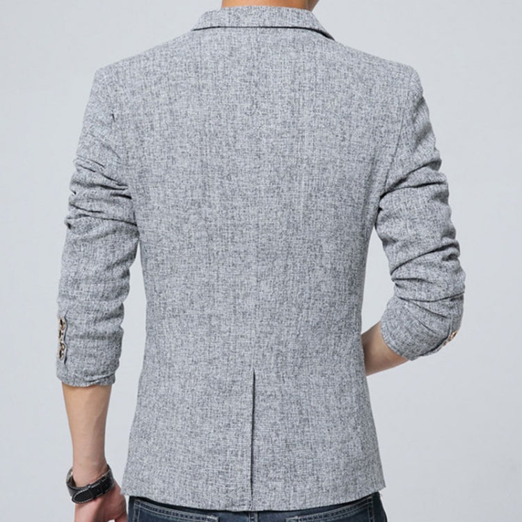 Men Casual Suit Blazer Slim Business Suit Jacket, Size: M