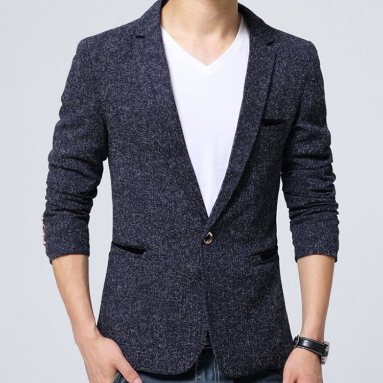 Men Casual Suit Blazer Slim Business Suit Jacket, Size: M