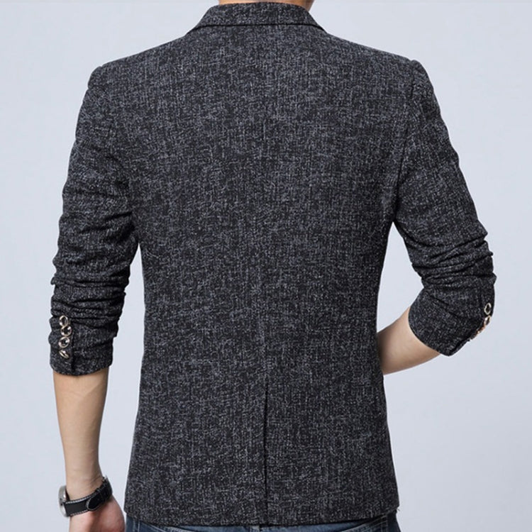 Men Casual Suit Blazer Slim Business Suit Jacket, Size: XXL