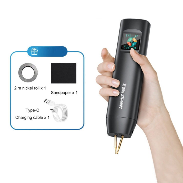 AwithZ Color Screen Portable Handheld Lithium Battery Nickel Sheet Spot Welding Machine - H2