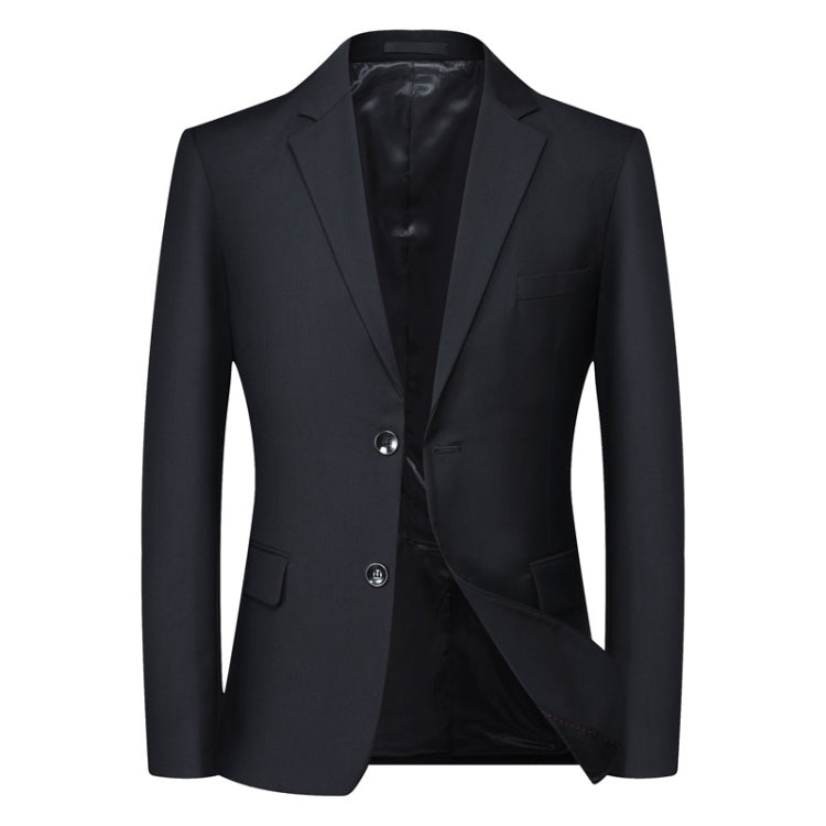 Men Large Size Casual Suit Loose Fit Blazer Business Workwear Career Clothing, Size: L
