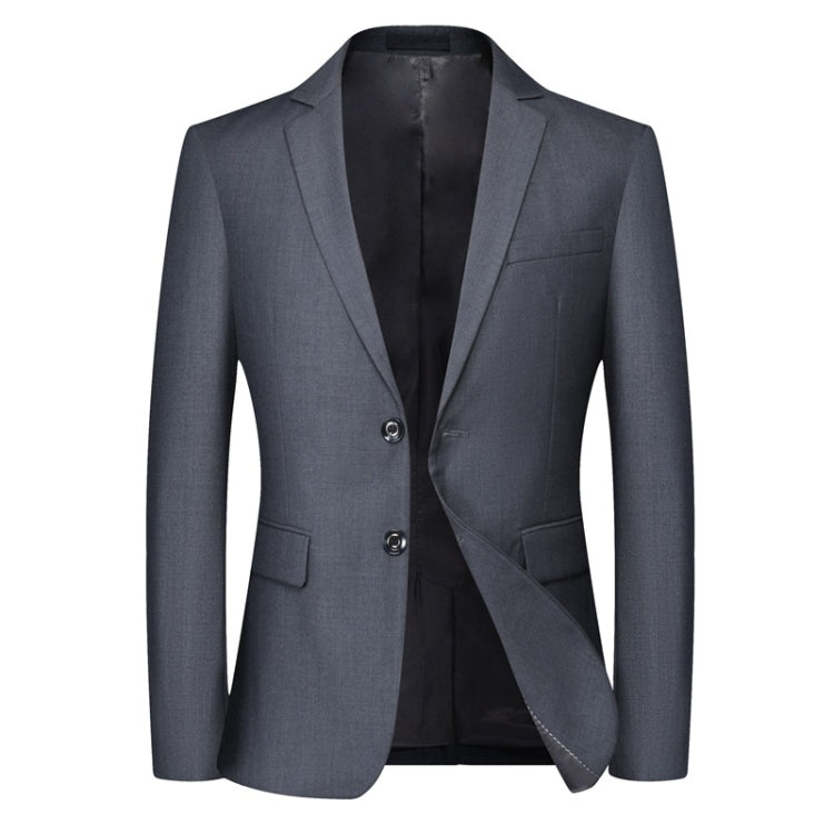 Men Large Size Casual Suit Loose Fit Blazer Business Workwear Career Clothing, Size: L