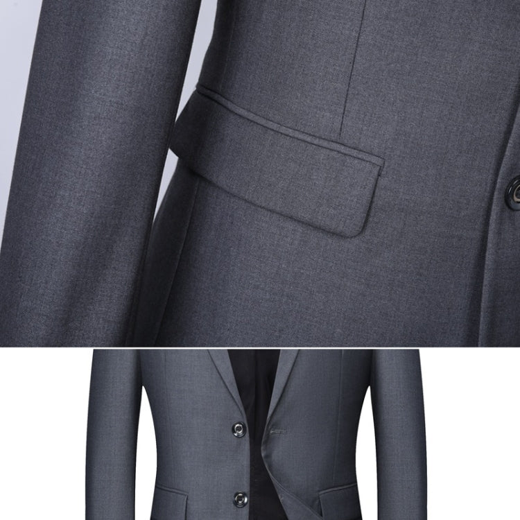 Men Large Size Casual Suit Loose Fit Blazer Business Workwear Career Clothing, Size: XXXL