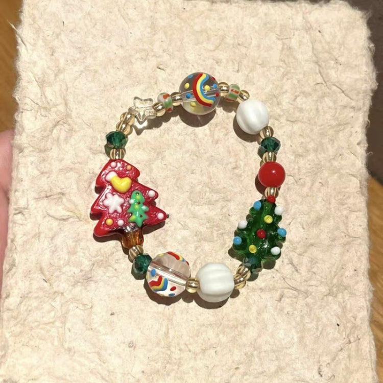 Christmas Beads Bracelet Holiday Ambience Exquisite Versatile Design Jewellery, Style: Christmas Tree