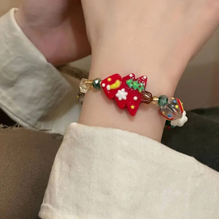 Christmas Beads Bracelet Holiday Ambience Exquisite Versatile Design Jewellery, Style: Christmas Tree