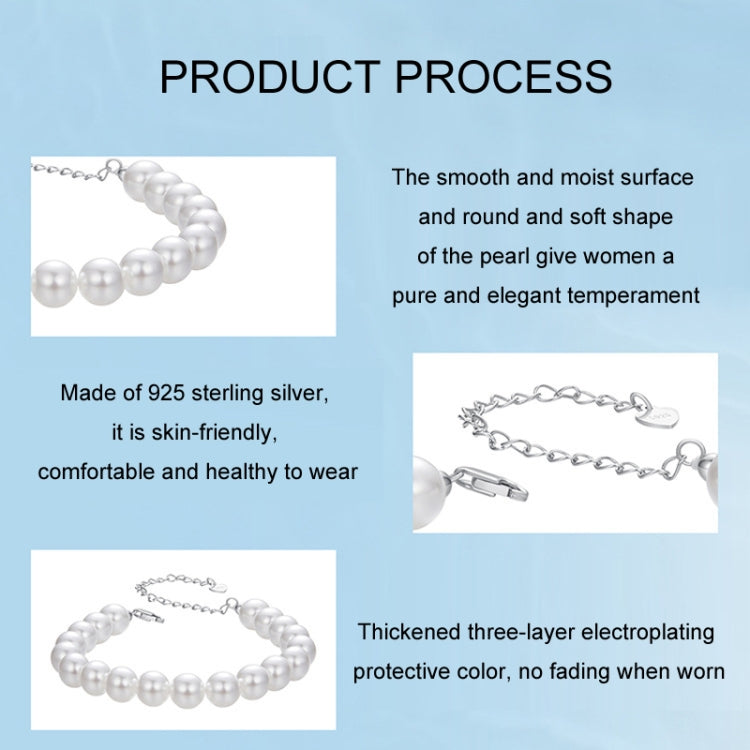 S925 Sterling Silver Elegant Pearl Bracelet