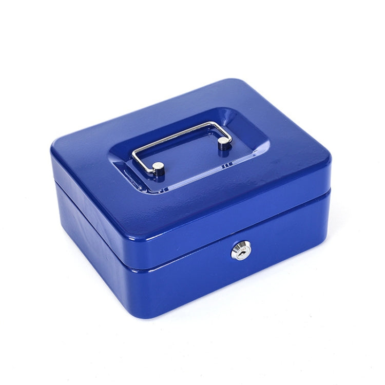 200x160x90mm Portable Fireproof Safe Box Home Storage Iron Box With Lock Key