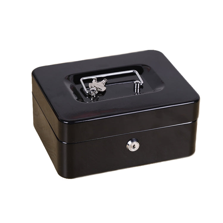 200x160x90mm Portable Fireproof Safe Box Home Storage Iron Box With Lock Key