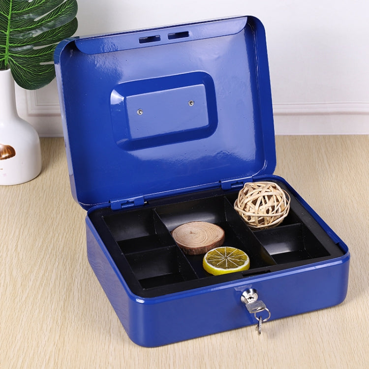 200x160x90mm Portable Fireproof Safe Box Home Storage Iron Box With Lock Key