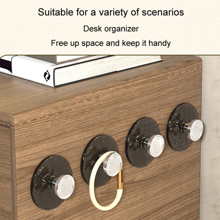 5pcs Strong Non-Marking Adhesive Hook Nail-Free Sticky Hook Bathroom Door Wall Clothes Hanger