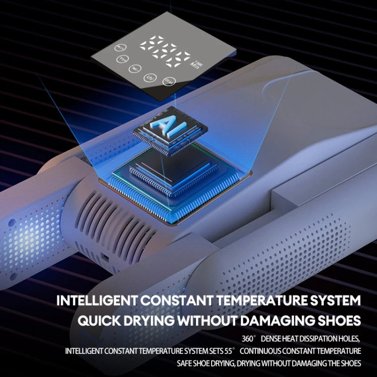 UV Antibacterial LED Touch Intelligent Constant Temperature Shoe Dryer, Spec: US Plug