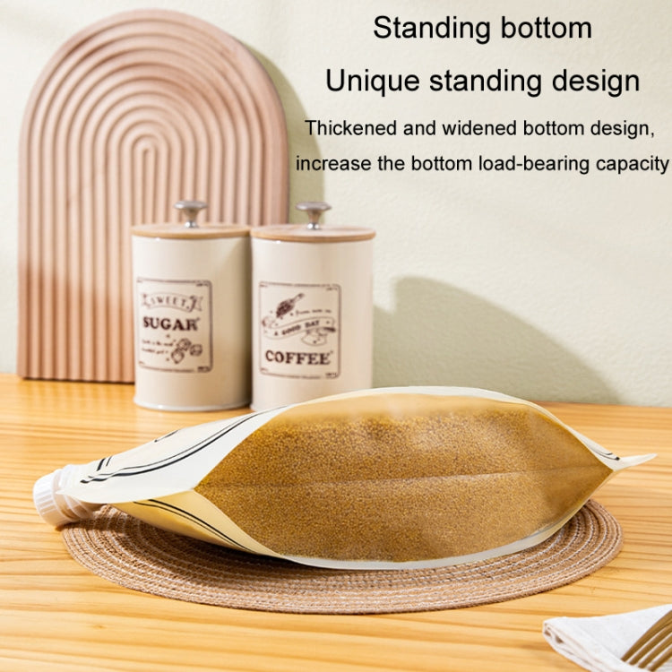 Grain Storage Bag Kitchen Food Grade Rice Wheat Beans Anti-mold Bag Dry Vegetables Sealed Storage Jar - Cream Color
