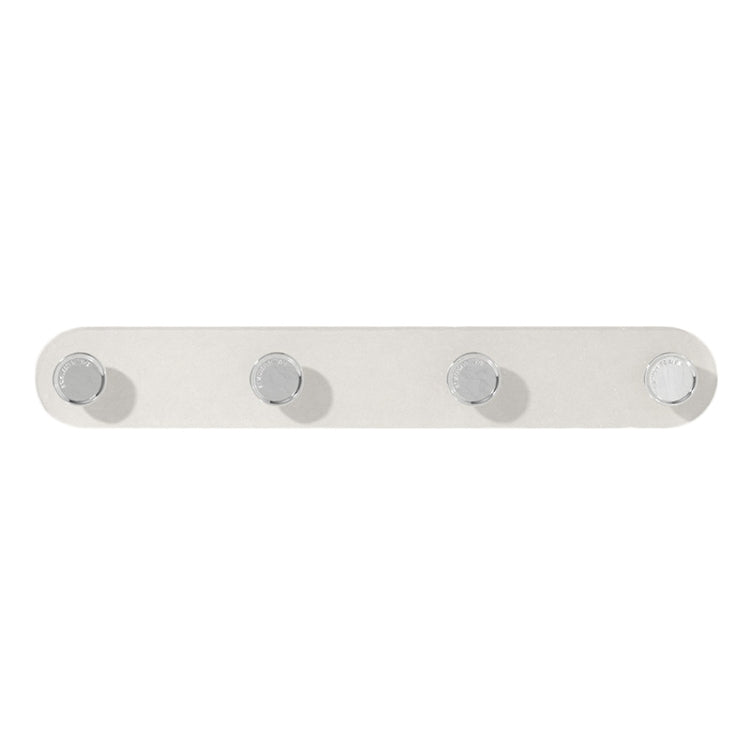 4 Hooks Strong Traceless Adhesive Hooks Nail-free Bathroom Wall Clothes Hanger