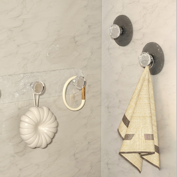 4 Hooks Strong Traceless Adhesive Hooks Nail-free Bathroom Wall Clothes Hanger
