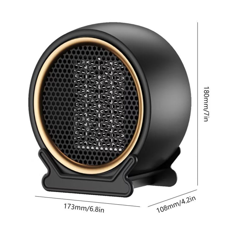 1800W Desktop High-power Two-speed Heater Household Fast Heating Heater, Spec: UK Plug