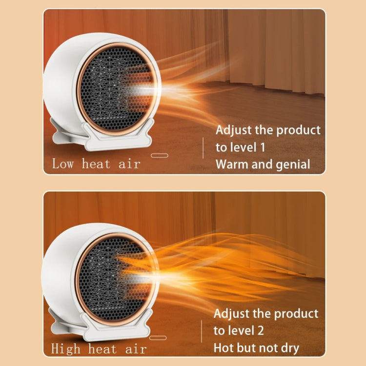 1800W Desktop High-power Two-speed Heater Household Fast Heating Heater, Spec: UK Plug