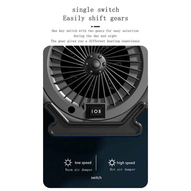 1800W Desktop High-power Two-speed Heater Household Fast Heating Heater, Spec: EU Plug
