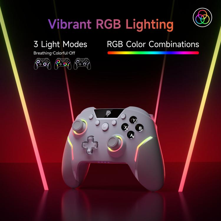 EasySMX  X20 Wireless Enhanced RGB Controller For PC/NS/TV/Phone/Laptop - White