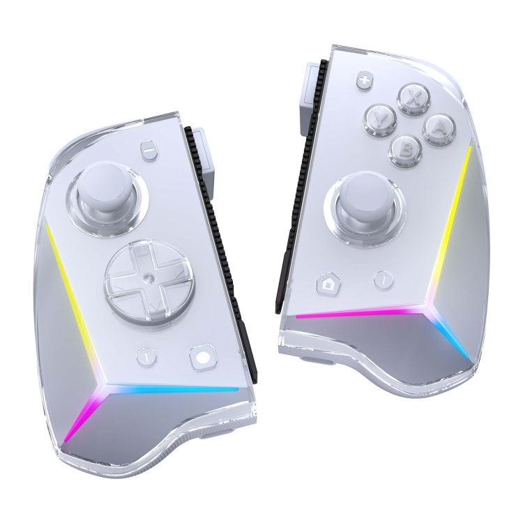 EasySMX S15 For Switch Wireless RGB Controller Split Joypad 6 Axis Gyroscop, Mechanical Hall Effect - White