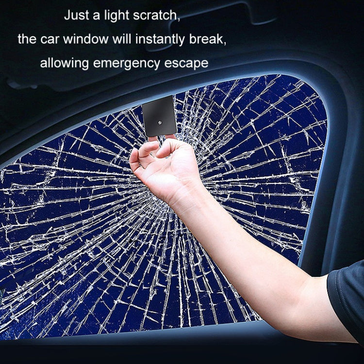 Car Window Breaking Safety Card Emergency Life-Saving Hammer - 8.5x5.5cm