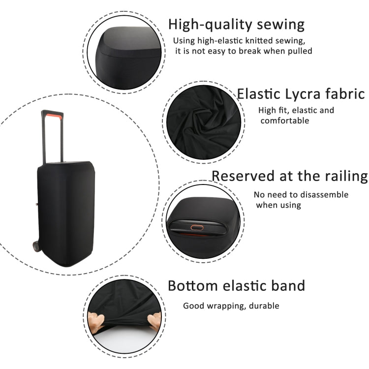 For JBL Partybox Stage 310 / 320 Speaker Lycra Dust Cover Elastic Sleeve - Black