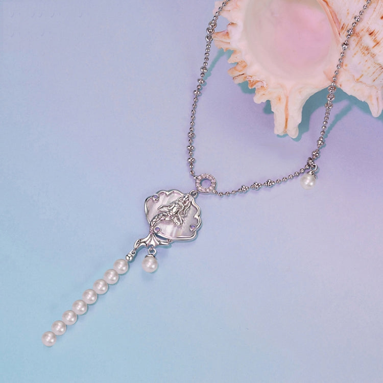 Copper Material Elegant Mermaid Special Shell Necklace - YIN113