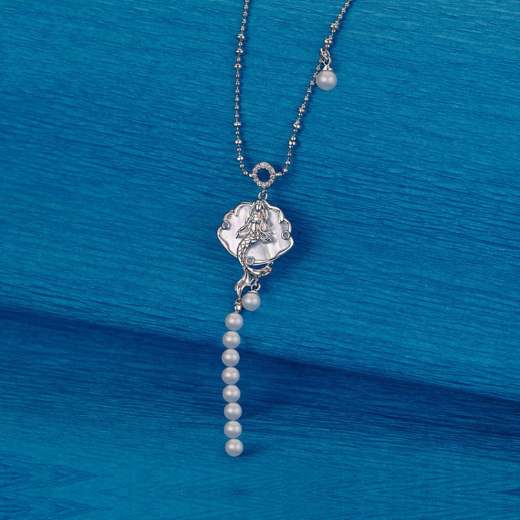 Copper Material Elegant Mermaid Special Shell Necklace - YIN113