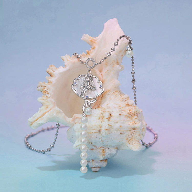 Copper Material Elegant Mermaid Special Shell Necklace - YIN113