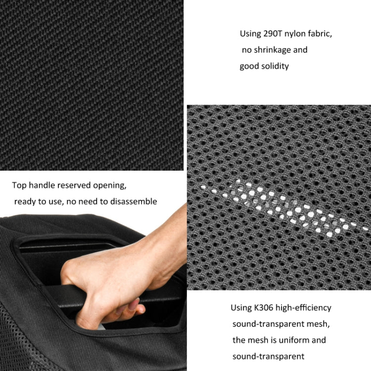 For Bose S1 Pro Speaker Protective Cover Twill Nylon Dust-proof Case - Black