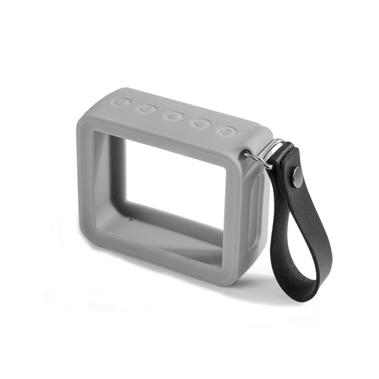 For JBL GO 2 Speaker Silicone Cover with PU Hand Strap Anti-lost Audio Protective Case