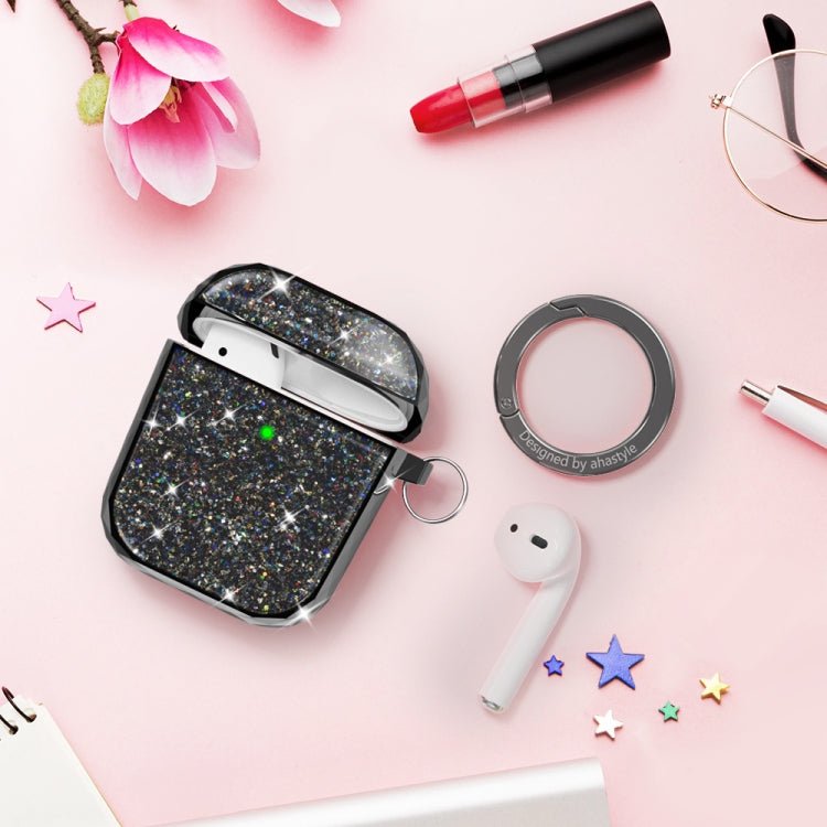 For Airpods 1 / 2 AhaStyle PT119 Wireless Earphone Split Electroplated Protective Case