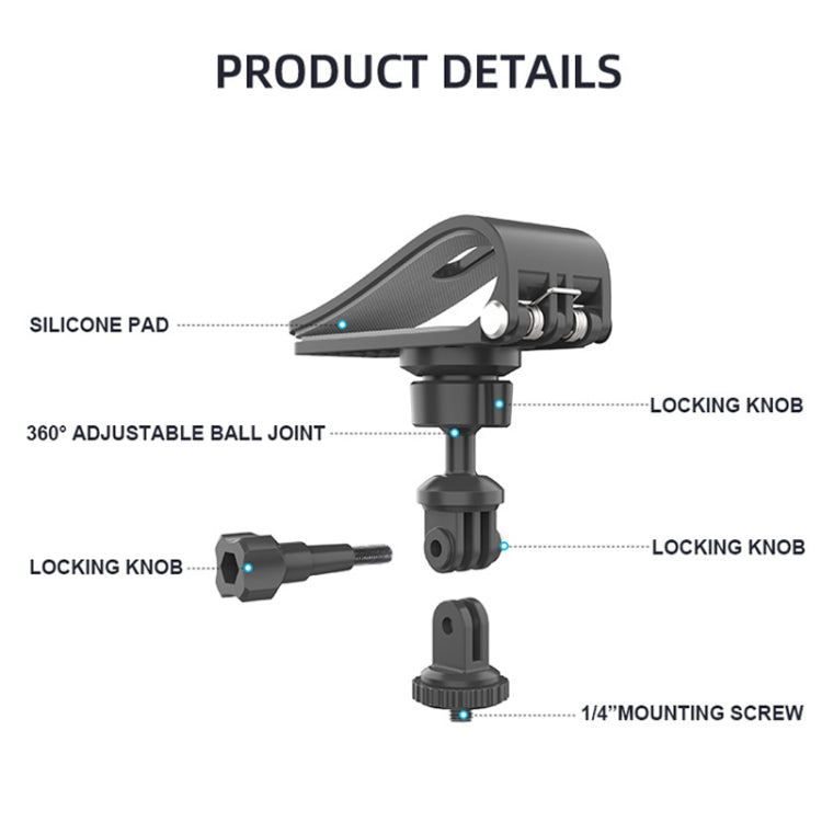 Car Sun Visor Bracket Panoramic Sports Camera Vehicle Mount Base