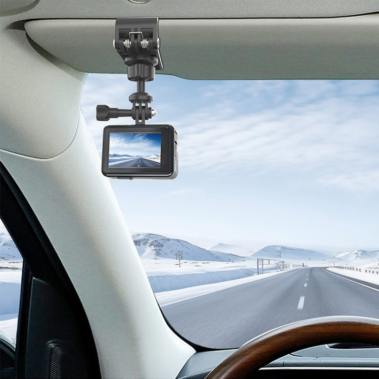 Car Sun Visor Bracket Panoramic Sports Camera Vehicle Mount Base