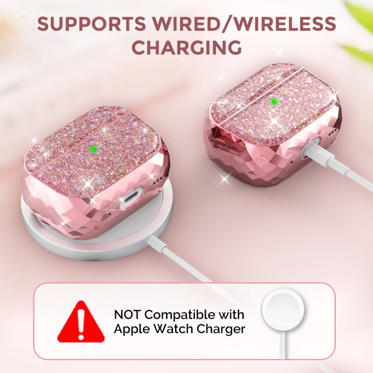 For AirPods Pro 2 AhaStyle PT119 Wireless Earphone Split Electroplated Protective Case