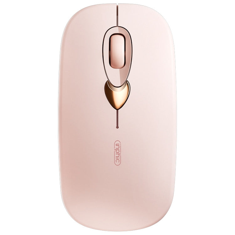 Inphic Q8 Gen 2 Bluetooth Mouse Wireless Silent Charging Office Business Girls Laptop Mouse - Milk Tea Color