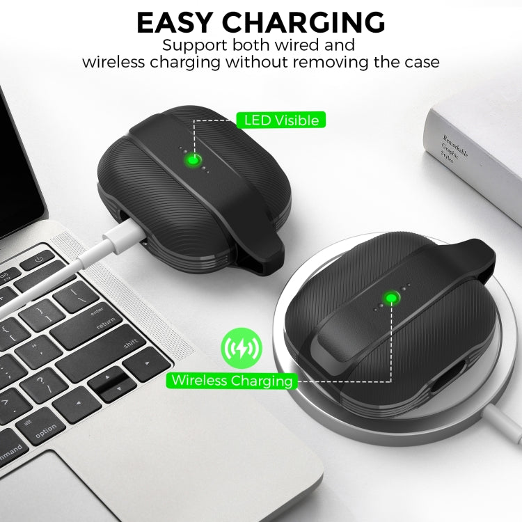 For AirPods 3 AhaStyle PT179 TPU+Silicone Split Protective Case
