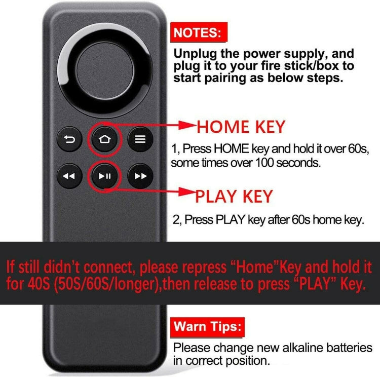 CV98LM Bluetooth Remote Control For Amazon Fire TV Stick / Fire TV Box
