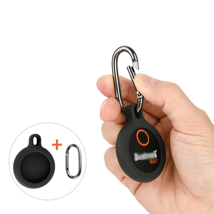 For Bushnell Wingman Golf GPS Speaker Remote Control Silicone Cover With Hook - Black