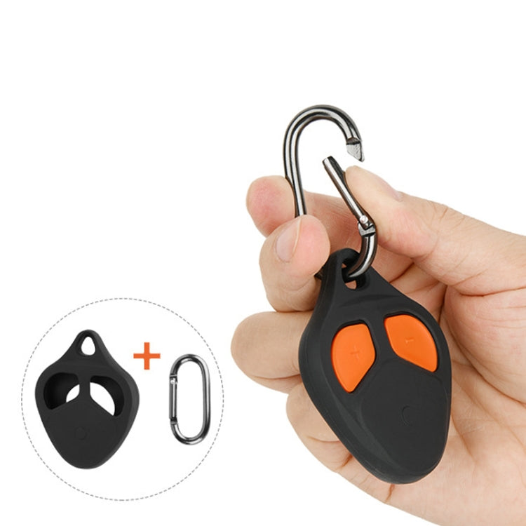 For Bushnell Wingman View Golf GPS Speaker Remote Control Silicone Protective Case With Hook - Black